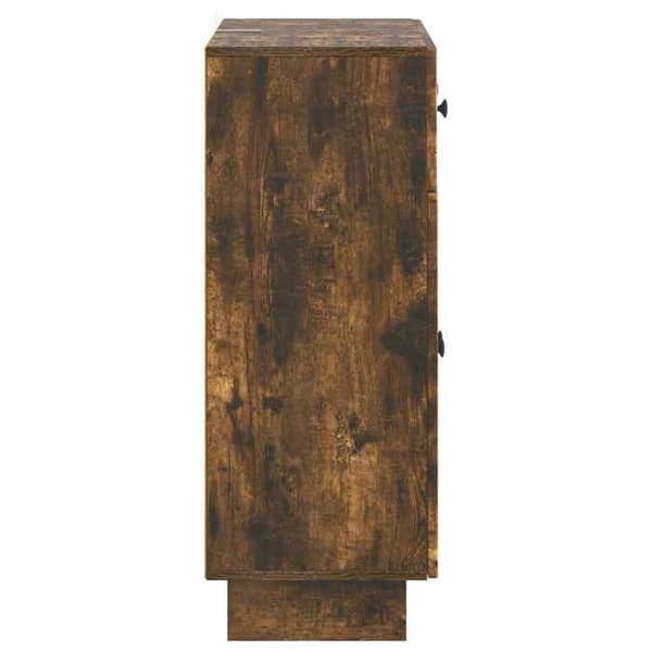 vidaXL Buffé Rökig ek 66 x 34,5 x 90 cm Ingenjörsträ 893950