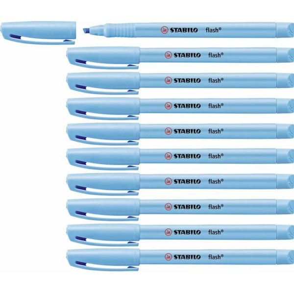 Highlighter - Stabilo refill - 555/31 - Pen 68 Pack of 10 Blue Highlighter