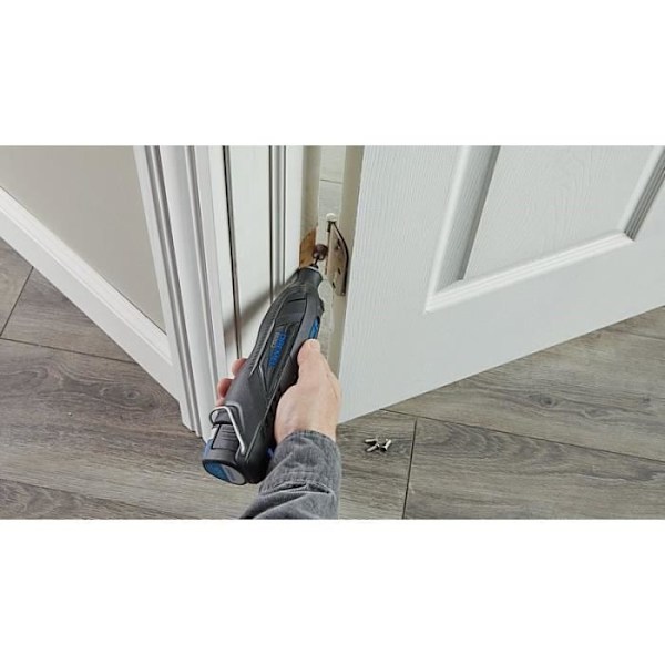 Dremel 8260 anslutet sladdlöst multifunktionsverktyg - 65 tillbehör + 5 anpassningar Blå