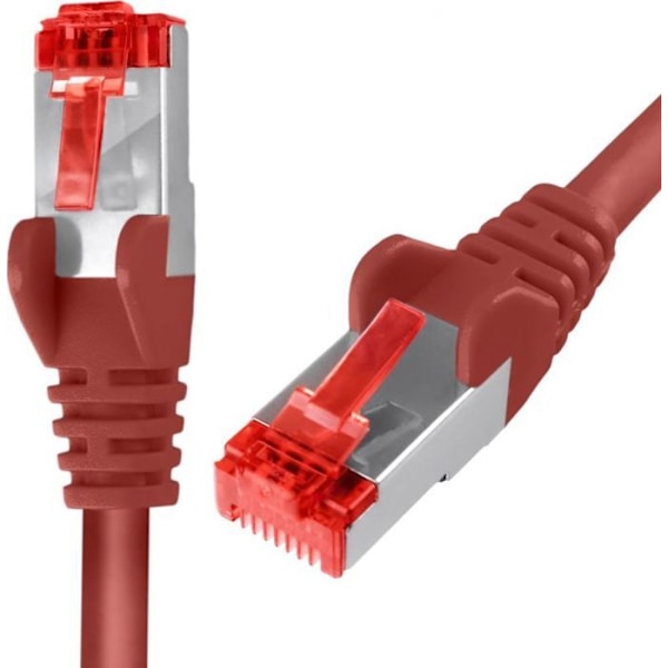 Switch - hub ethernet - injektor Spacetronik - KRJ6SFR1150 - Kabel RJ45 CAT 6 S/FTP AWG27 LSZH röd 15m