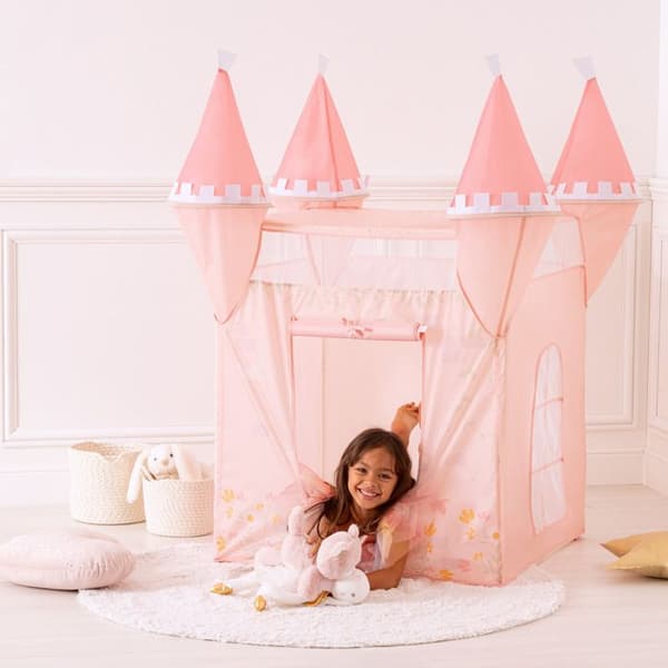 Pop up tält prinsessslott Ros