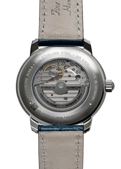 Klocka - Herr - 8568-3 - Läder - Rostfritt stål - Chronograf Blå