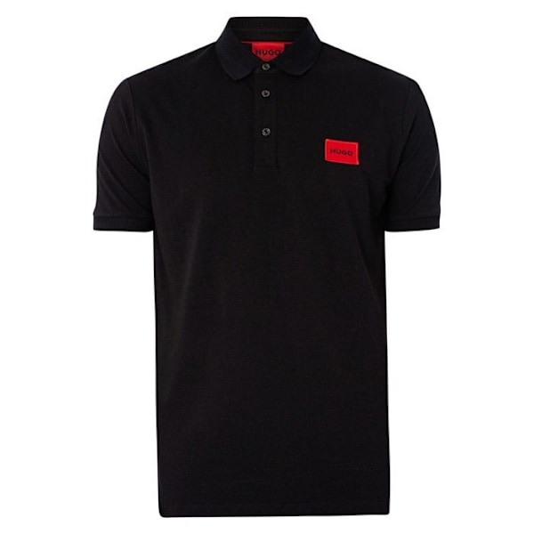 Polo Herr - HUGO by HUGO BOSS - Slim - Svart - Kortärmad - Polokrage Svart XL