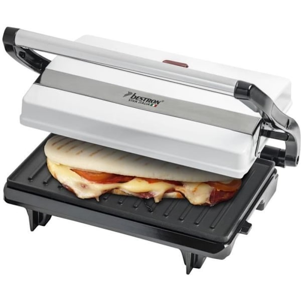 Bestron Multifunktionell Panini Grill Vit 700W APM123W Vit
