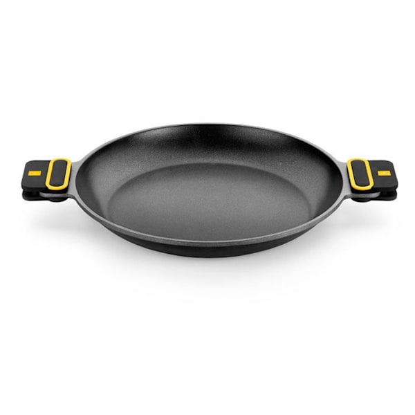 BRA Daily Pro | Paella panna i gjutet aluminium, beläggning med non-stick utan PFOA, alla typer av värmekällor inklusive induktion, 36 cm