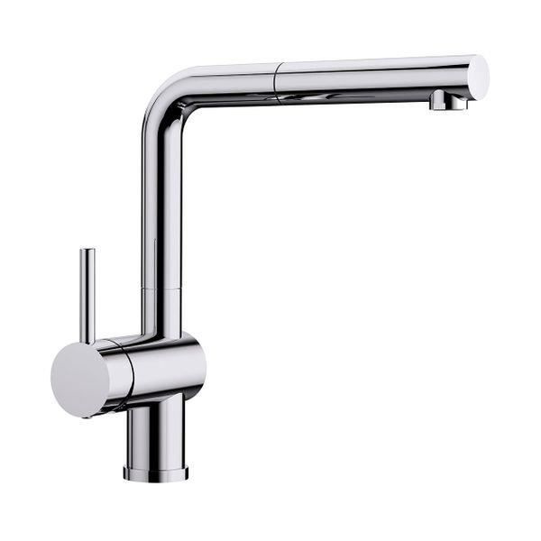 Duschblandare - Blanco - LINUS-S - Krom - Utdragbar handdusch - Keramisk patron krom