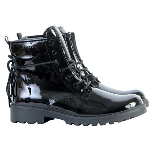 Barnstövel - Geox - Casey J9420G - Svart - Lackläder - Snören Svart 41