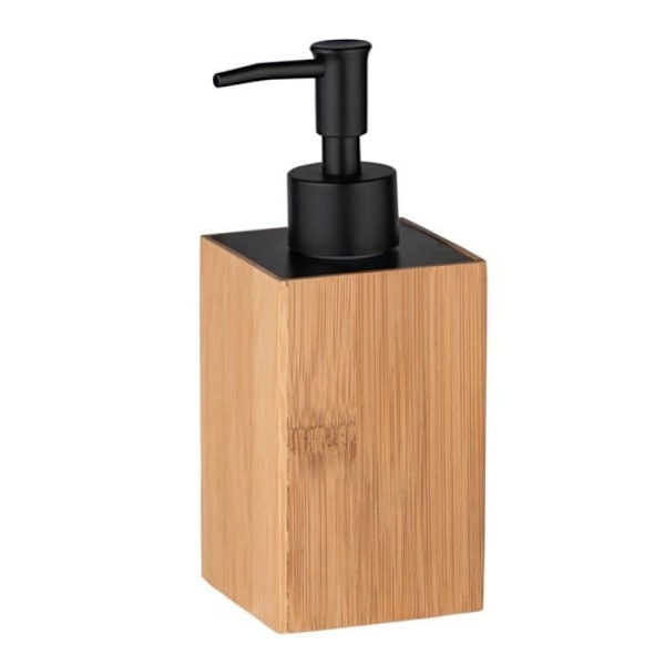 WENKO Padua trä tvålautomat, kapacitet 210 ml, bambu, 8x18x7 cm, brun