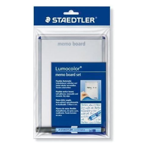 Staedtler 641 MB Lumocolor Soft Dry Erase Sticky Notes med Lumocolor raderbar filtpenna (tysk import)