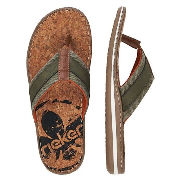 Sandal - barfota Rieker - 21095-54 - Herr 21095 Sandal Grön 42