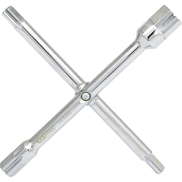 VVS-verktyg - KS TOOLS - Llave en Cruz - 220 x 220 mm - Stål - 4 yttre sexkanter Claire