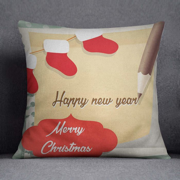 Bonamaison Kuddfodral - 1 - Kuddfodral, Polyester, Flerfärgad, 45X45 Cm