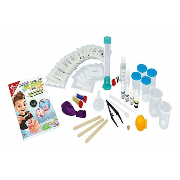 BUKI Mega slime kit - BUKI FRANCE - Slime box för att skapa säkra klibbiga blandningar - 15 aktiviteter