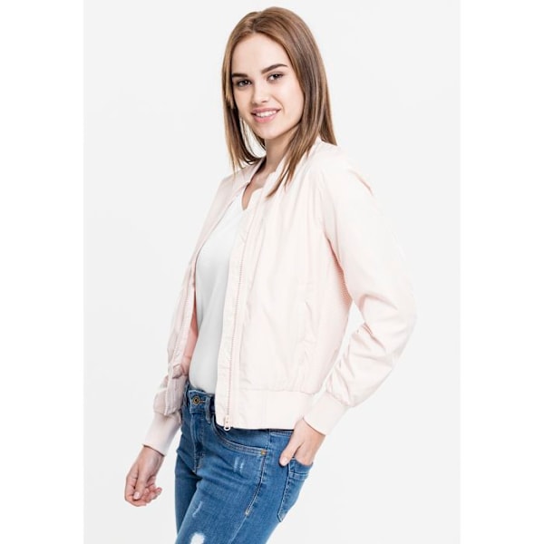 Parka dam - Urban Classics - Lätt bomberjacka - Flashros - Vuxen - Präglingdesign blixt rosa S