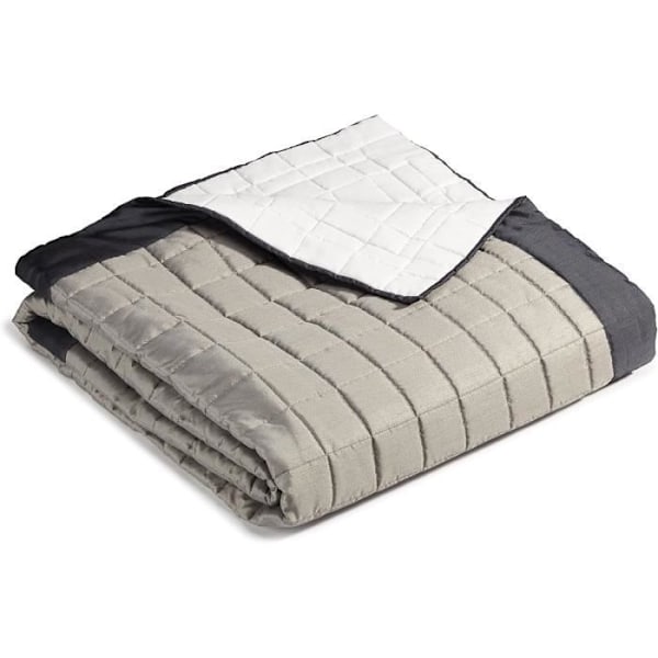 Sängöverkast - Linder - 250x260 cm - Grå Metallic - Polyester - Enfärgad Metallic Grå