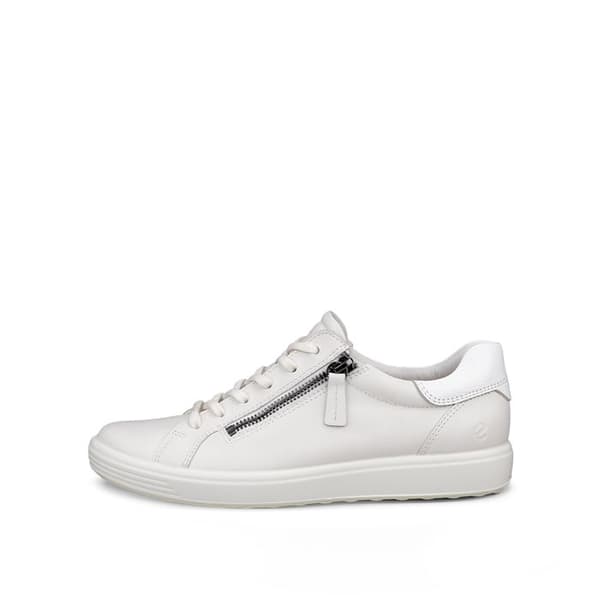 Ecco Soft 7 - vita baskets för kvinnor vit 36