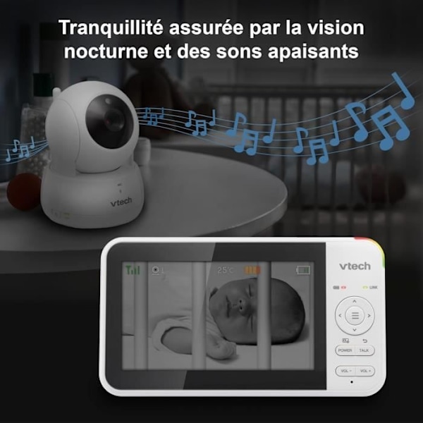 Digital video baby monitor VTech VM924 with pan and tilt function