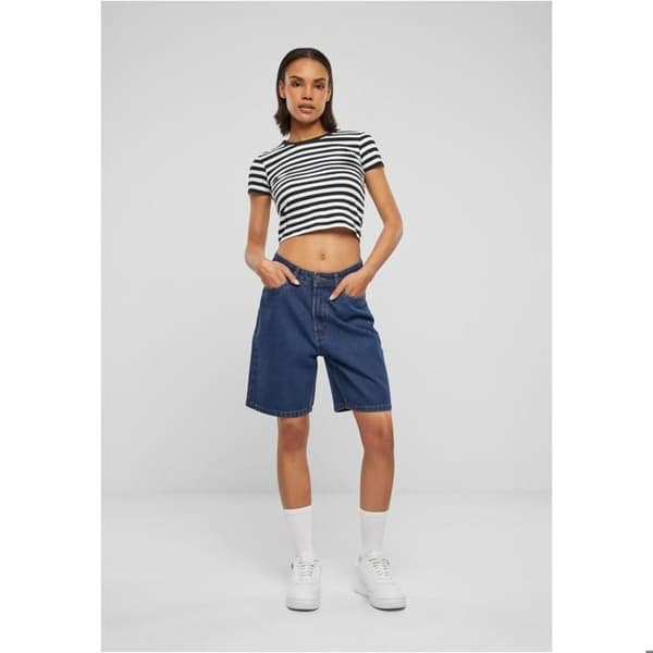Urban Classics 90-tals bermudashorts för kvinnor blå 34