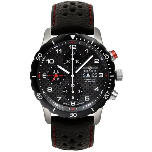 Klocka - Zeppelin - 7216-2 - Analog - Svart läder - Chic Silver