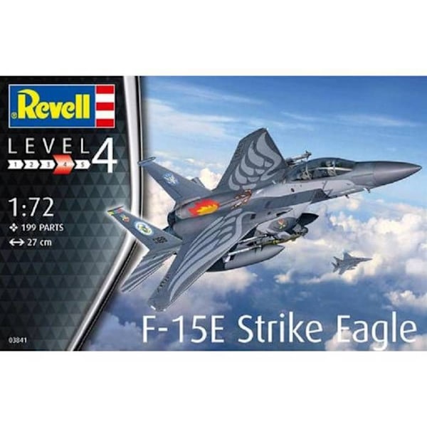 REVELL - Modellflygplan F15e Strike Eagle Revell 03841 1/72: Maquette Stridsvagn Promo - Ref : 12884