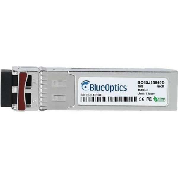 BlueOptics Kompatibel Check Point CPAC-TR-10ER-C SFP+ Transceiver, LC-Duplex, 10GBASE-ER, Singlemode Fiber, 1550nm