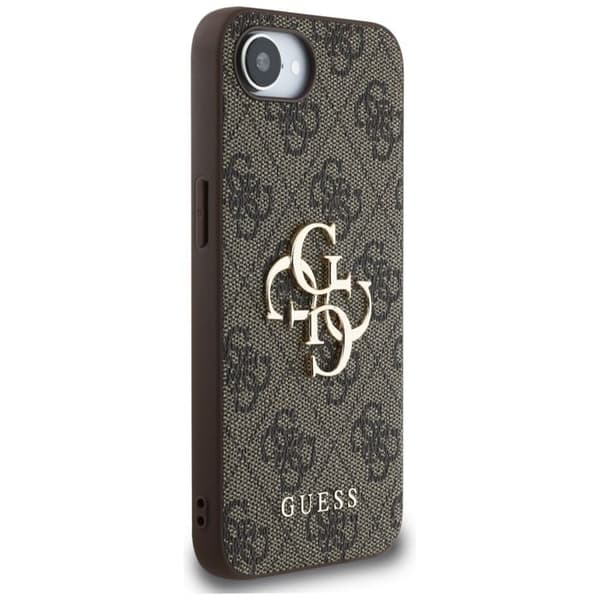 Coque Guess Hardcase 4G Big Logo för iPhone 16e - Brun Brun