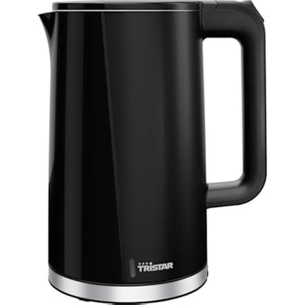Vattenkokare - TRISTAR - Svart - 1,7 L - 2200 W - Dubbelvägg Svart