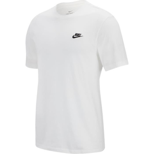 T-shirt - Nike - Sportswear Club - Vit - 100% Bomull - Korta ärmar Vit XS