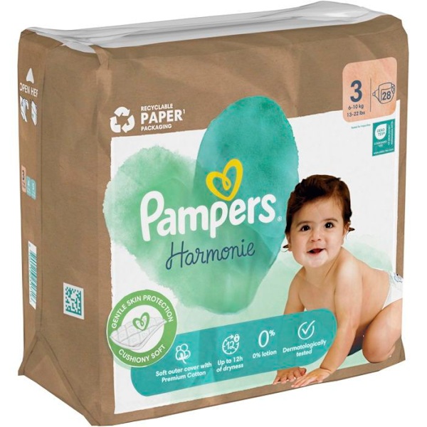 PAMPERS Harmonie Blöjor storlek 3 (28 st)