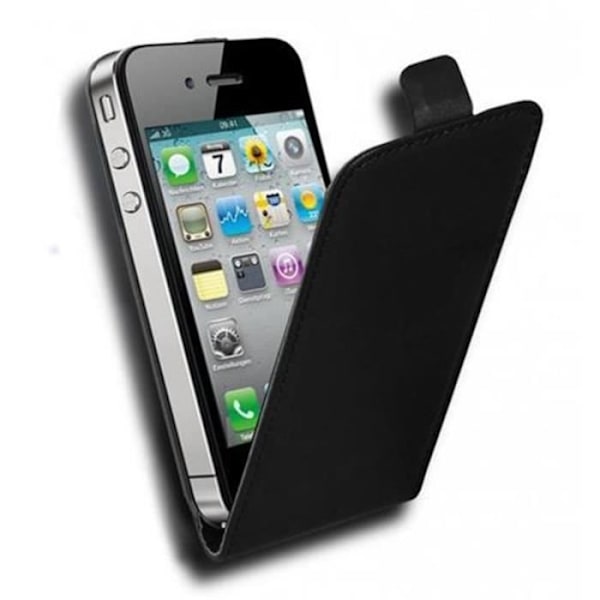 Cadorabo Fodral till Apple iPhone 4 - iPhone 4S i Svart - Flip