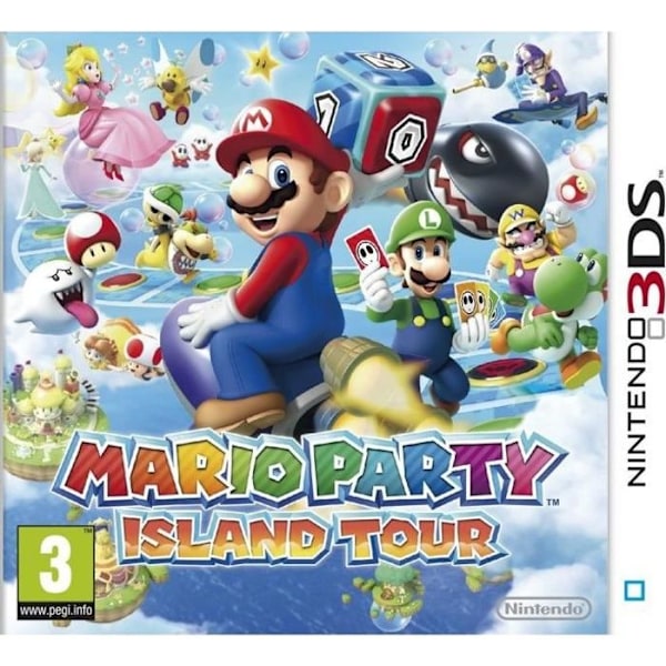 Mario Party Island Tour 3DS-spel Vit