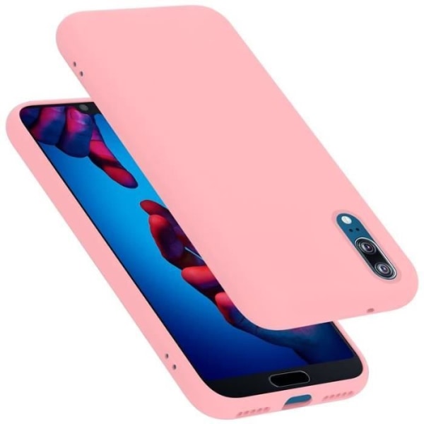 Cadorabo fodral till Huawei P20 - i rosa - Flexibel TPU silikon