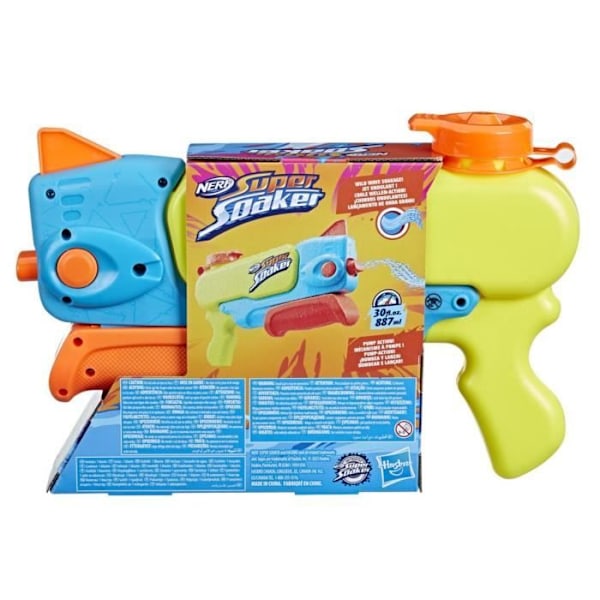 Nerf Super Soaker Wave Spray, Water Blaster, Roterande munstycke skapar vågiga sprayer, Utomhus vattenleksak Flerfärgad