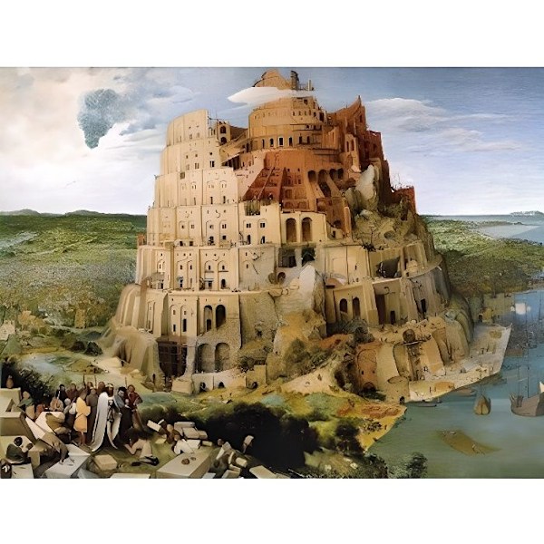 Pussel med 1000 bitar - Brueghel: Babels torn
