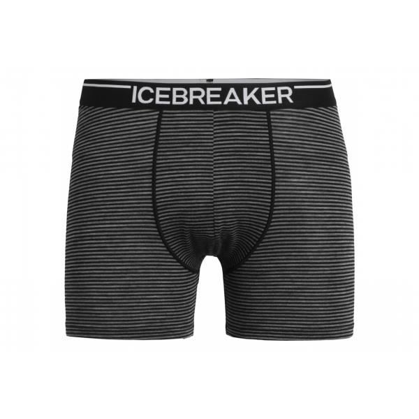 Anatomica boxershorts - Icebreaker - Mörkgrå/svart - Herr - Storlek L Mörkgrå/svart M
