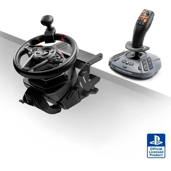 Pack Volant + Pedaler - THRUSTMASTER - T128 SimTask Farming - Kompatibel med PC och PS5 - Svart Svart