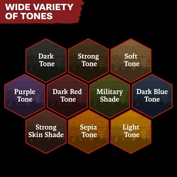 Målarfärg Lavis - The Army Painter - Warpaints Fanatic - 10 x 18 ml - Extra Tung Pigment - Blandet