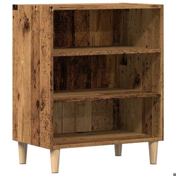 vidaXL Buffé gammalt trä 57x35x75 cm ingenjörsträ, förvaringsskåp, hallmöbel, avlastningsmöbel, möbel 856468