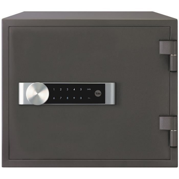 YALE brandsäkert kassaskåp med elektroniskt lås - Hushållsformat H.35 x l.41 x D.36 cm (19 L)