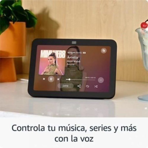 Amazon Echo Show 8 - Amazon - Modell 2023 - HD-skärm 8 tum - Rumsligt ljud - Digital Home-kontroller Svart