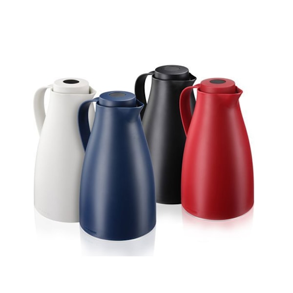 Isolerad kanna 1L Leifheit Harmonic 28544, Termos för kaffe och te 100% tät och utan BPA, 24 timmar värmebevarande, blå