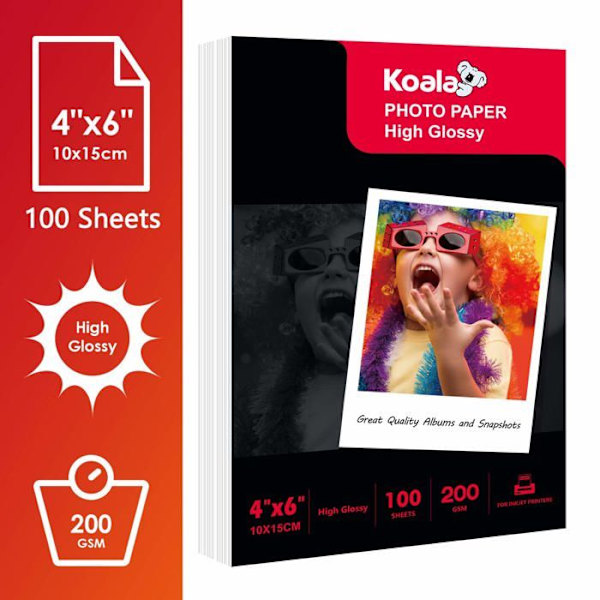 Skrivarpapper - förpackning - rulle Koala - G200-4R-100