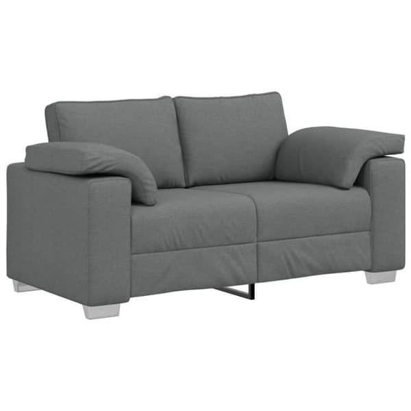 Grå Soffbänk 120 cm i Tyg