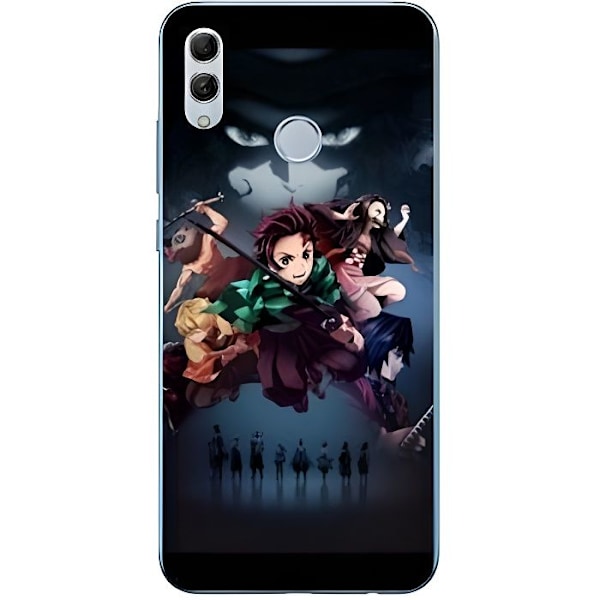 Huawei Honor 10 Lite / P Smart (2019) Manga Demon Slayer-fodral Svart One Size