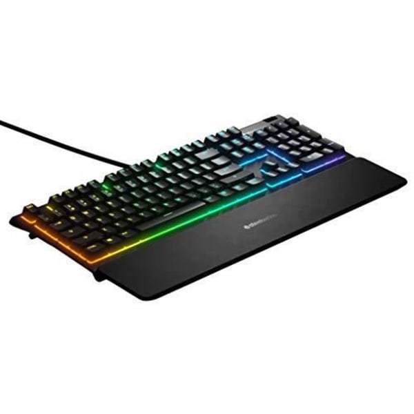 Steelseries Apex 3 - Speltangentbord - 10 Zones RGB-belysning - Premium magnetiskt handledsstöd - Am 6479 Layout