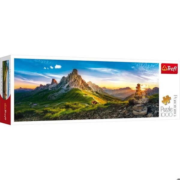 Pussel med 1000 bitar panoramisk: Passo di Giau, Dolomiterna