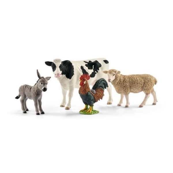 Farm World baskit, Schleich box set med gårdsfigurer, för barn från 3 år och uppåt, 10 x 15 x 20 cm - schleich 42385 Flerfärgad