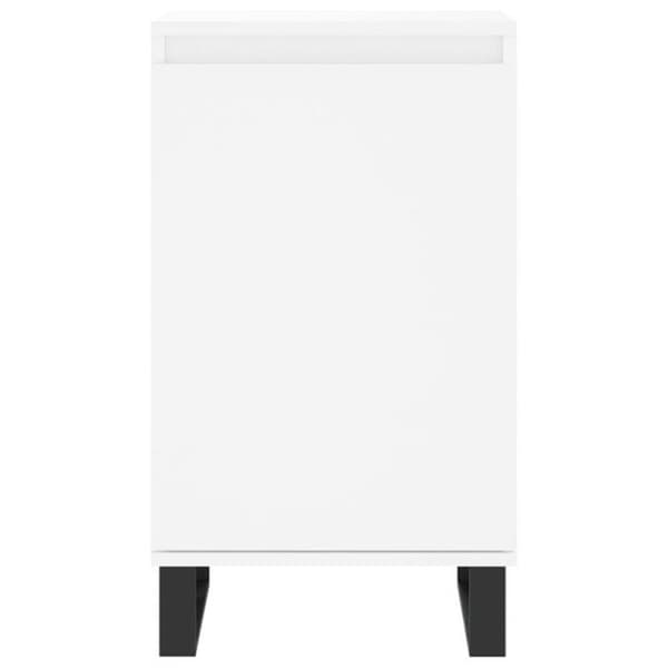 vidaXL Skänkar 2 st Vit 40x35x70 cm Konstruerat trä 831069
