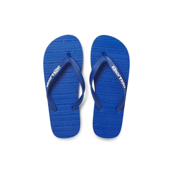 Tongs Jack & Jones Basic LN blå - gummi, gummisula, avslappnad stil blå kvarts 44/45