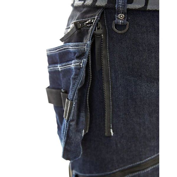 Pantalon hantverkare STRETCH - Blaklader - 19991141 - Stretchtyg - Förstärkta fickor - Låg grenlängd Marinblå/svart 42